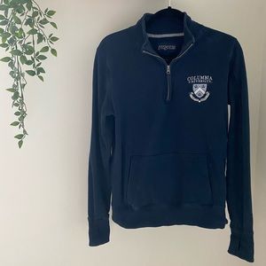 Columbia University quarter zip sweatshirt